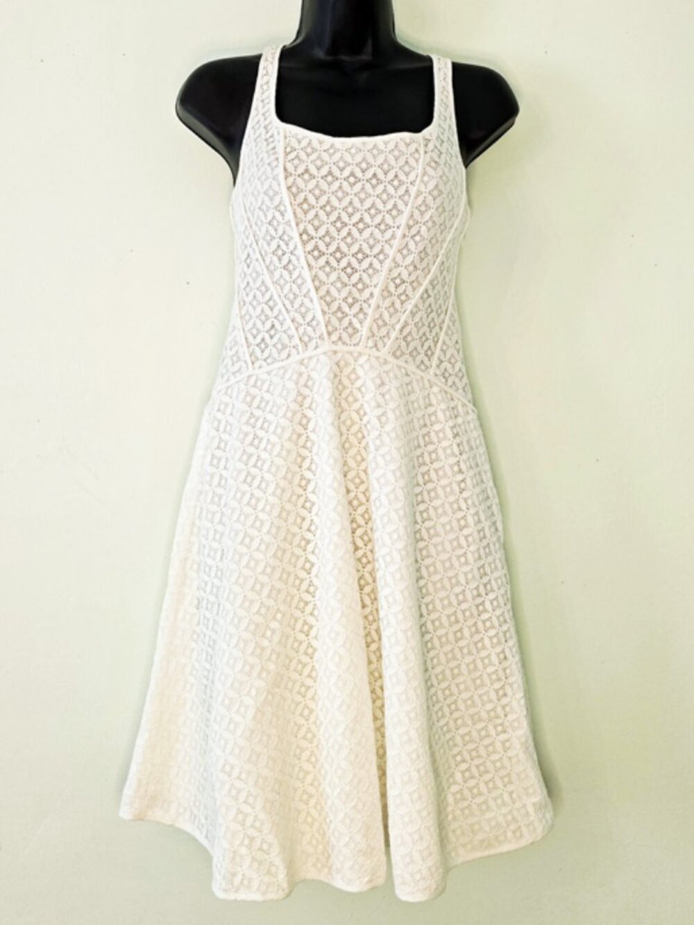 Lace Ivory Corset Dress Size M